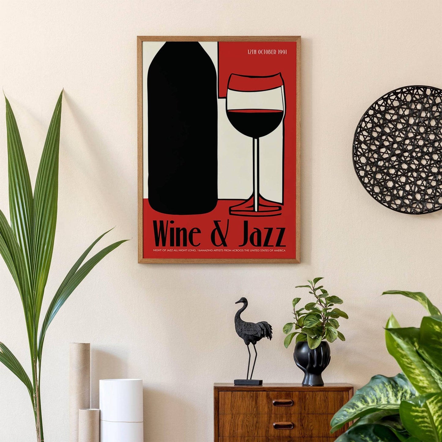 Red Wine & Jazz Festival Poster - HypeSheriff