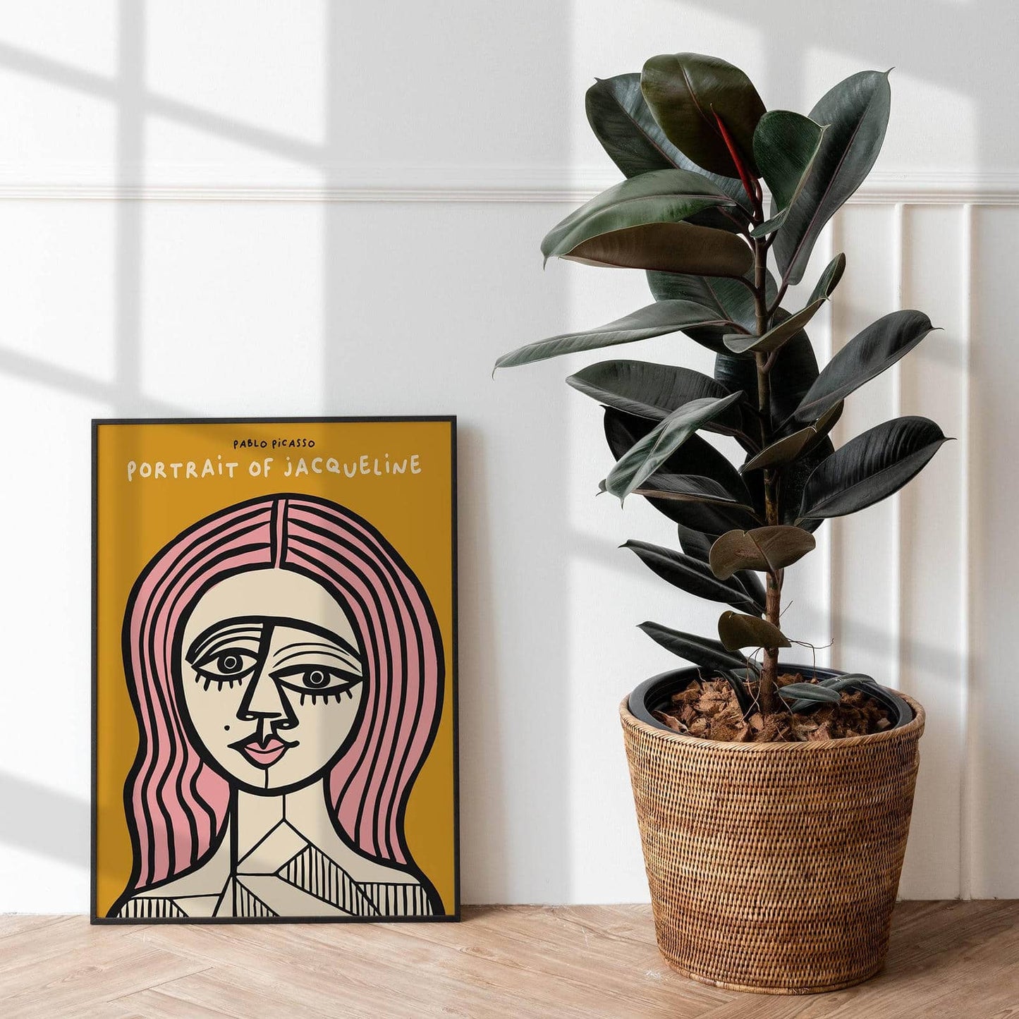 Picasso Woman Mustard Poster - HypeSheriff