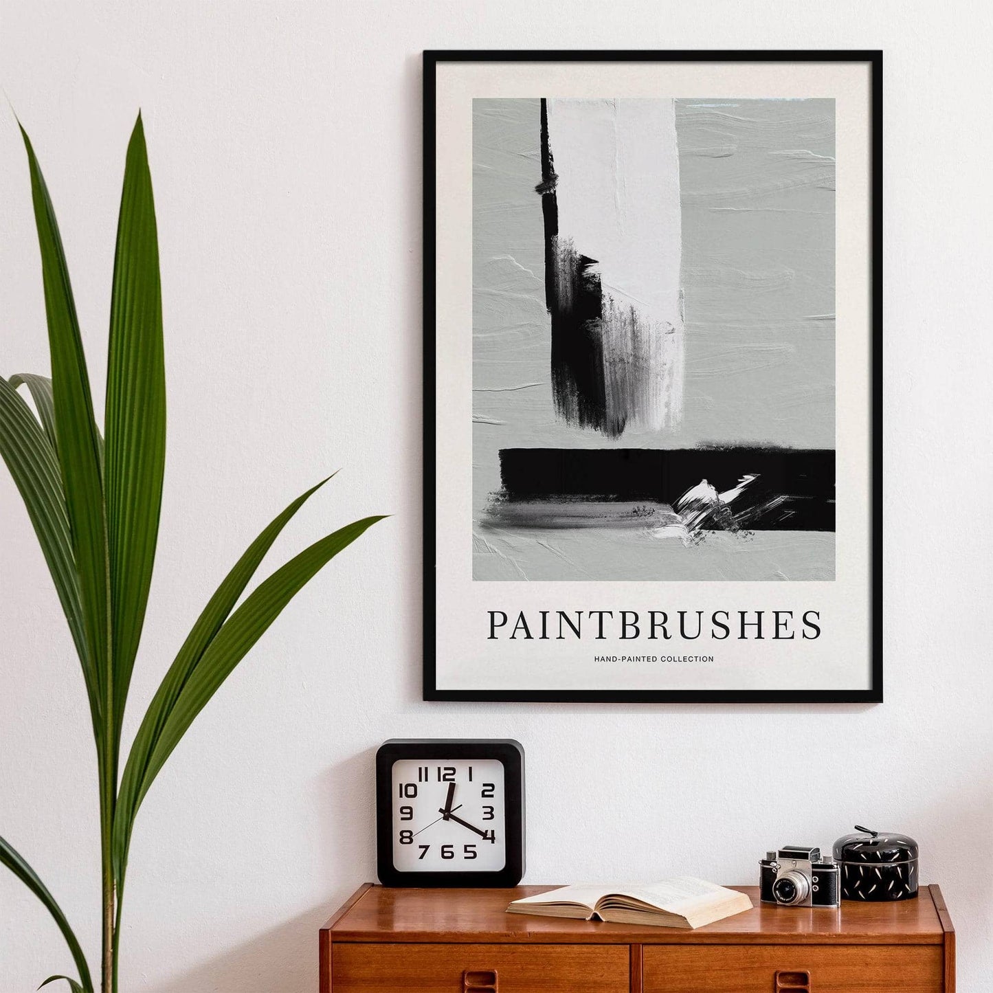 Paintbrushes Abstract Modern Poster - HypeSheriff