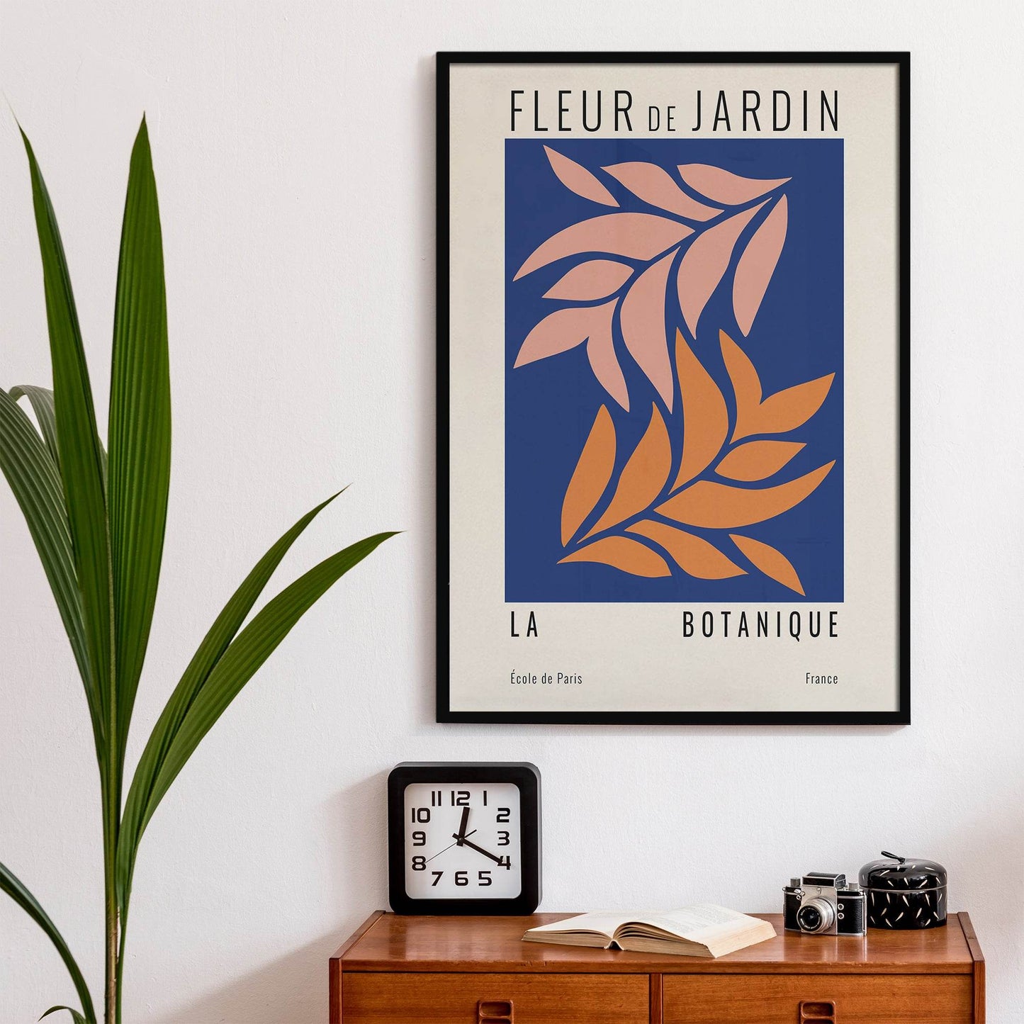 Blue Fleur de Jardin Poster - HypeSheriff