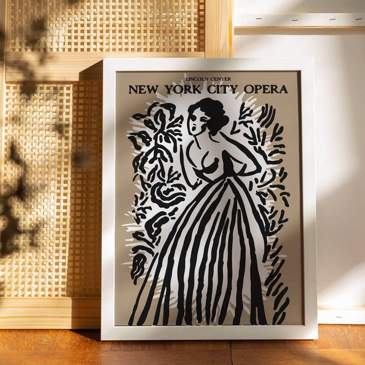 New York City Opera Beige Poster - HypeSheriff
