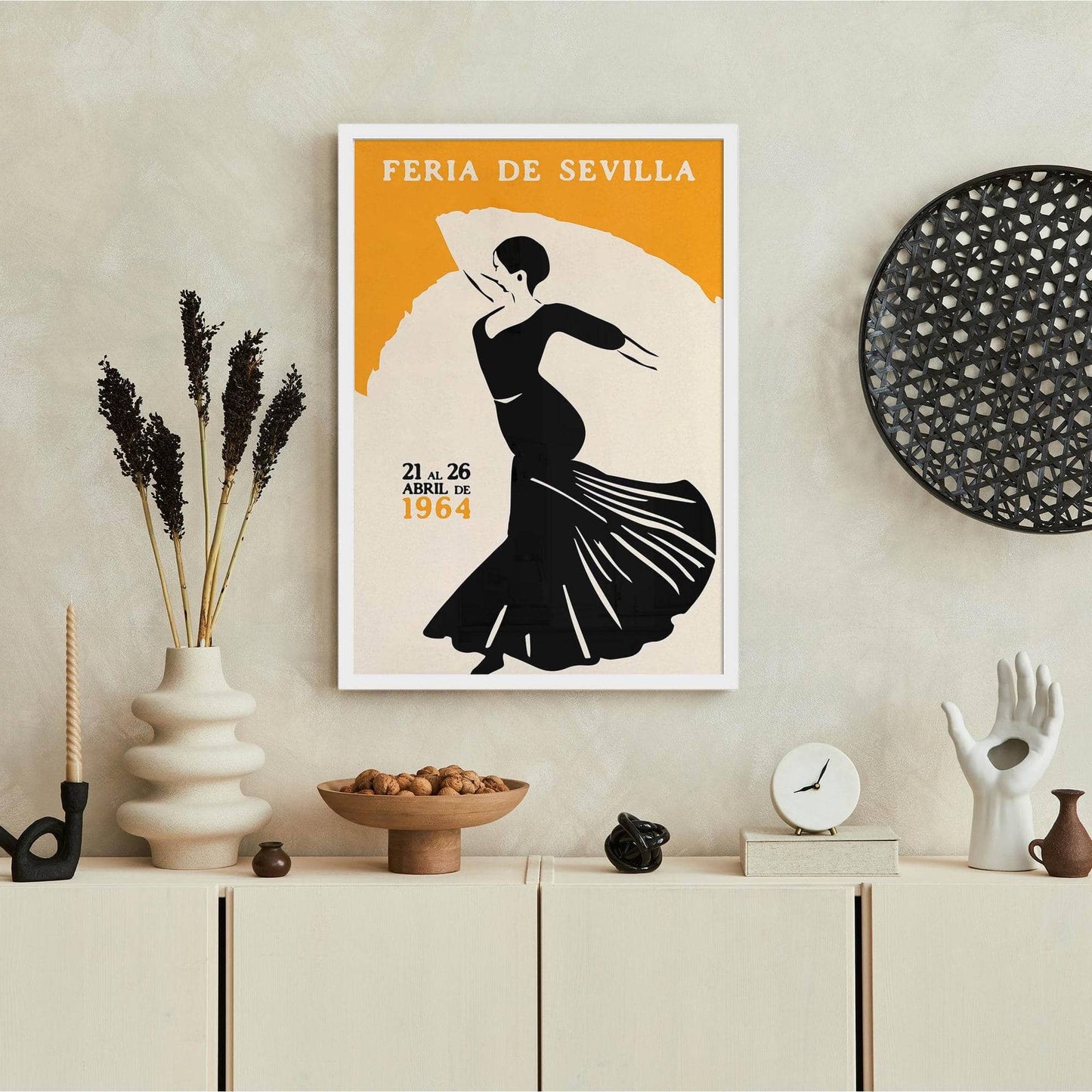 Spain Flamenco Vintage Travel Poster - HypeSheriff