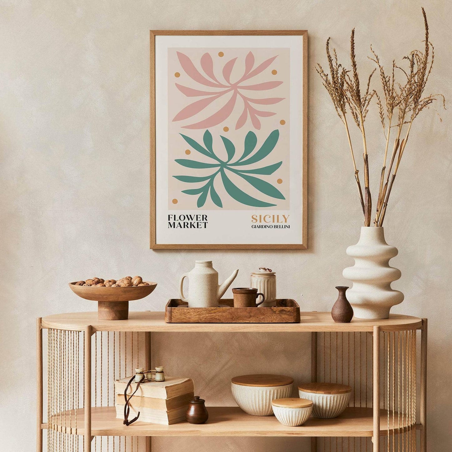 Sicily Flower Market Poster - HypeSheriff