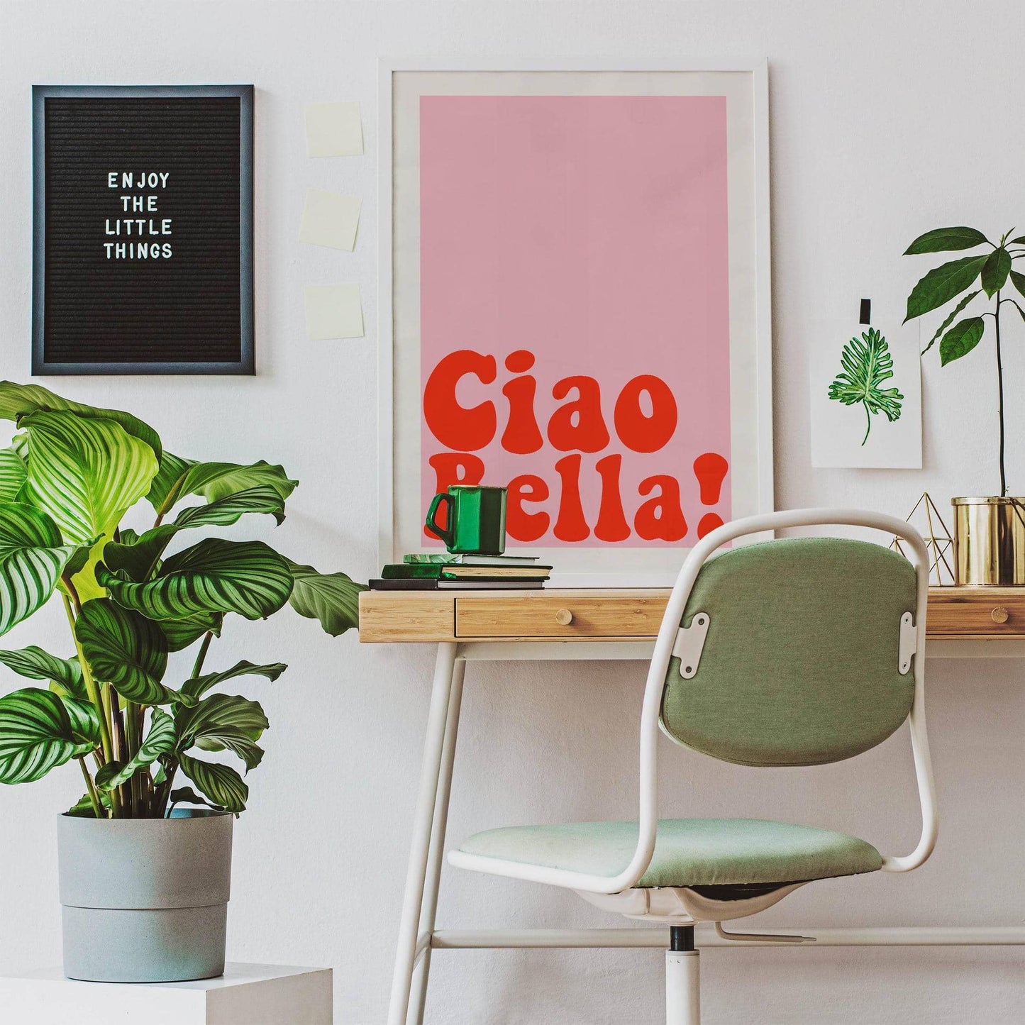 Ciao Bella! Pink Poster - HypeSheriff