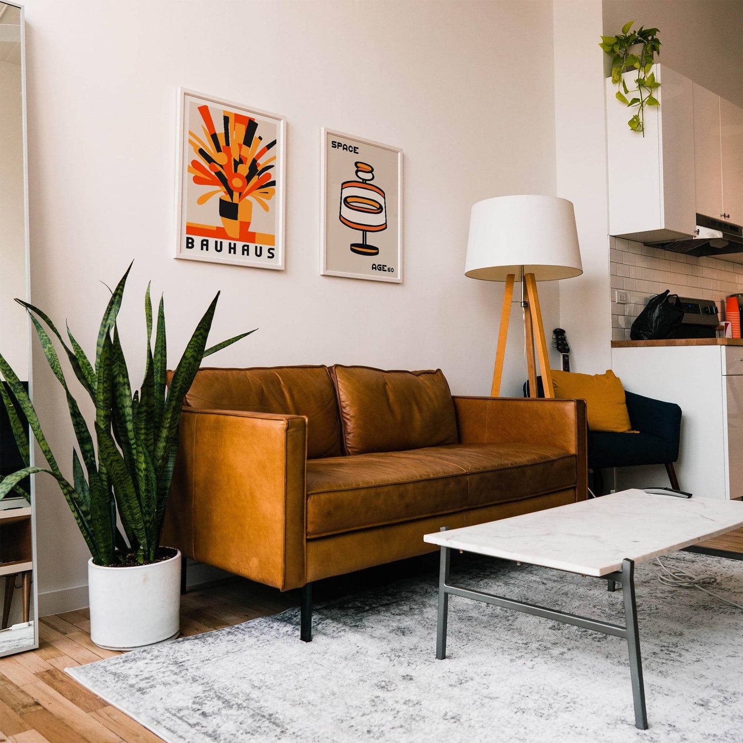 Bouquet of Flowers Bauhaus Print - HypeSheriff