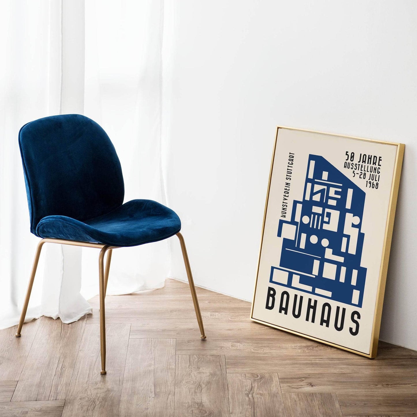 Bauhaus 50 Jahre Ausstellung, Stuttgart Poster - HypeSheriff