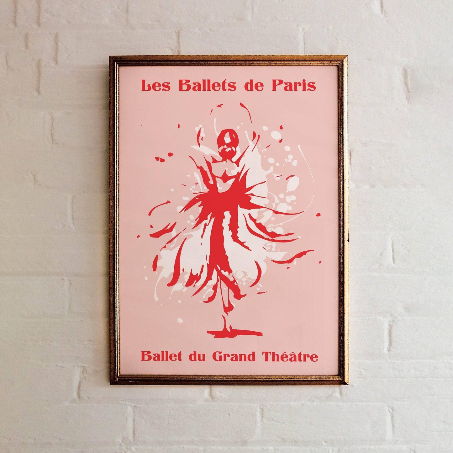 Les Ballets de Paris Pink Poster - HypeSheriff