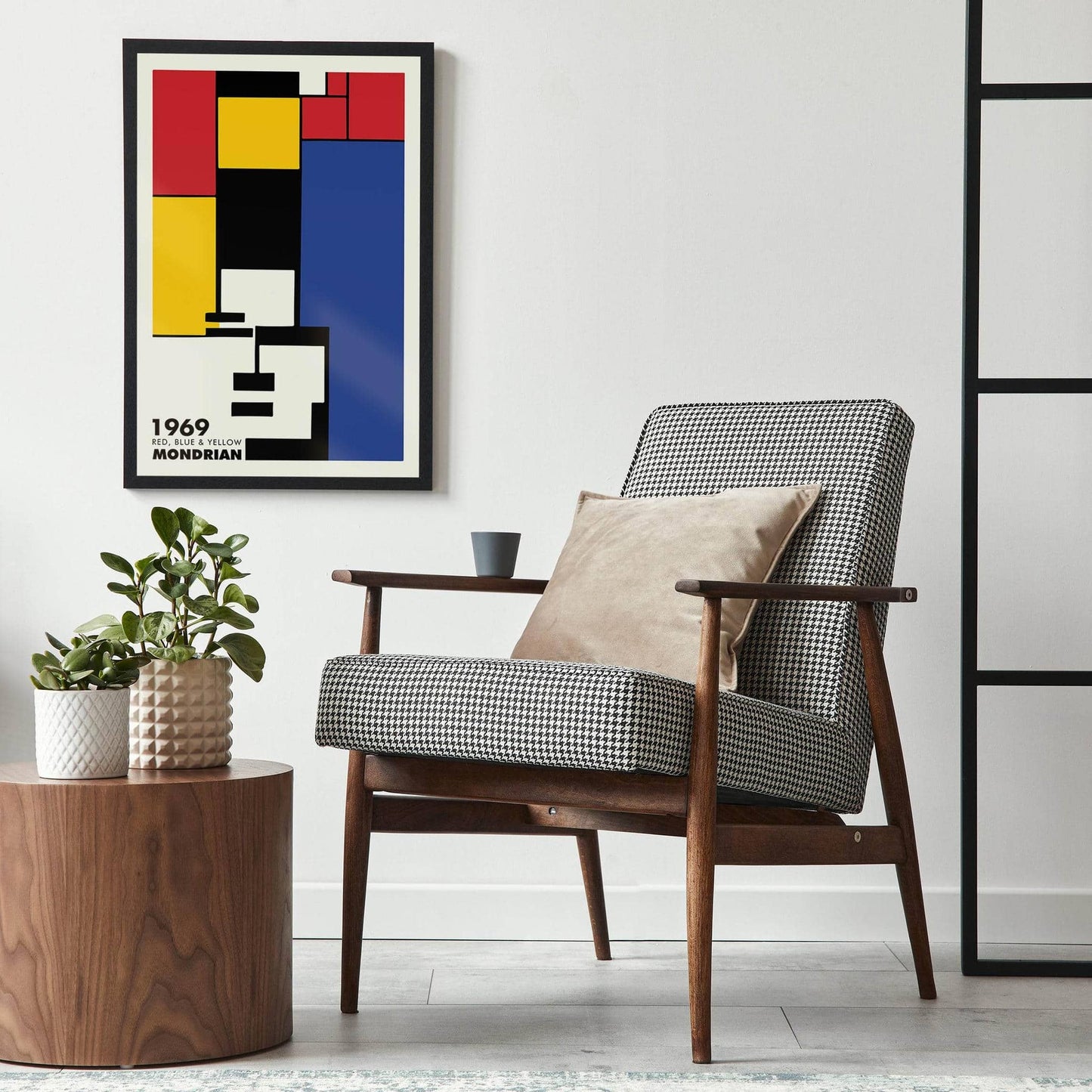 Red, Blue & Yellow Mondrian Poster - HypeSheriff
