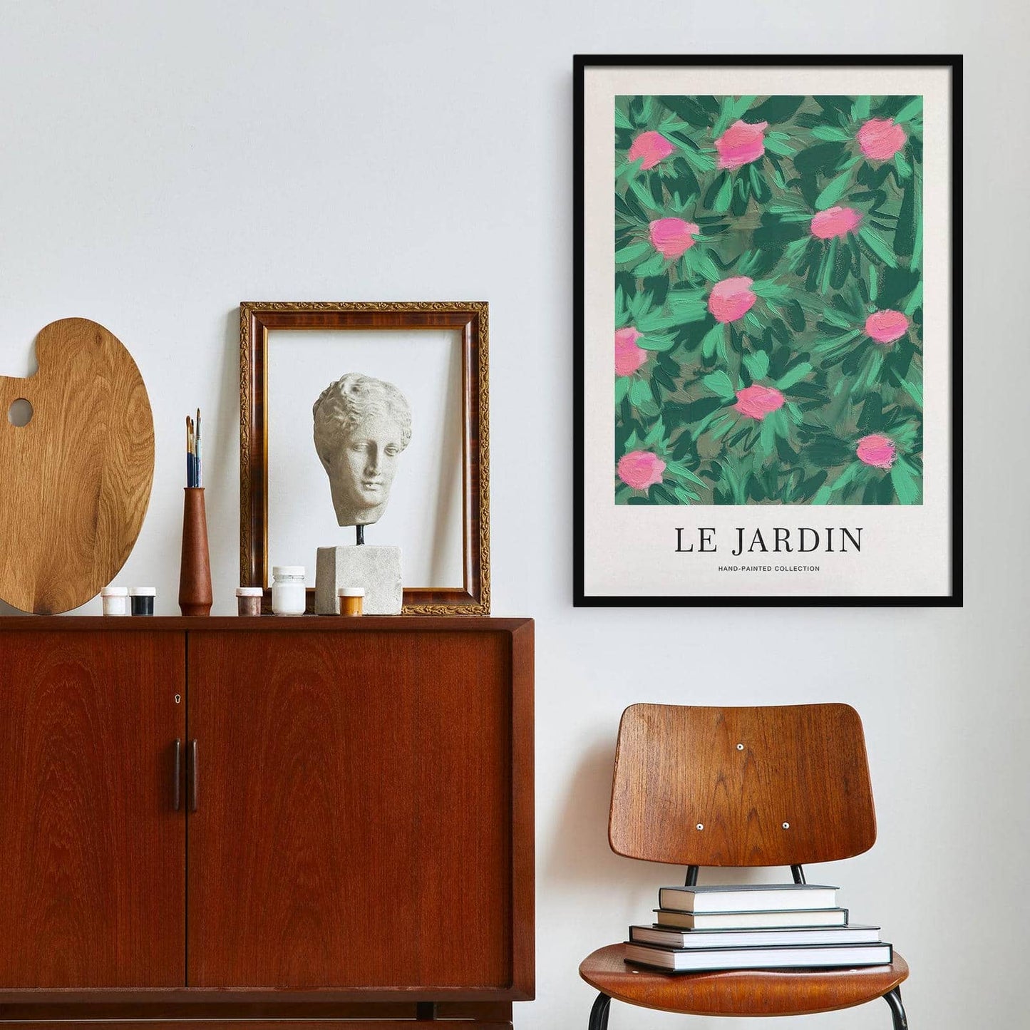 Green Le Jardin Artistic Painted Poster - HypeSheriff