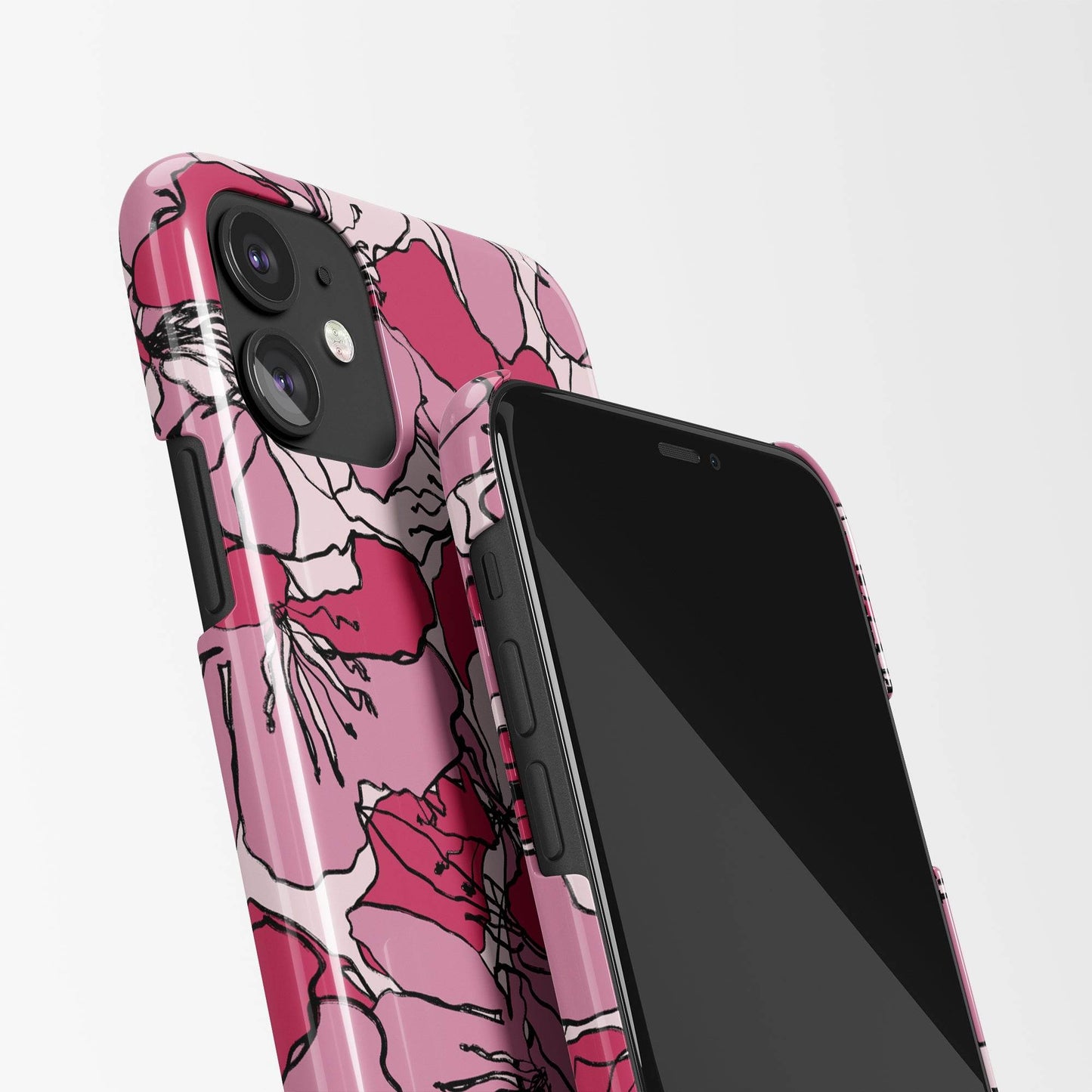 Pink Flowers iPhone Case - HypeSheriff