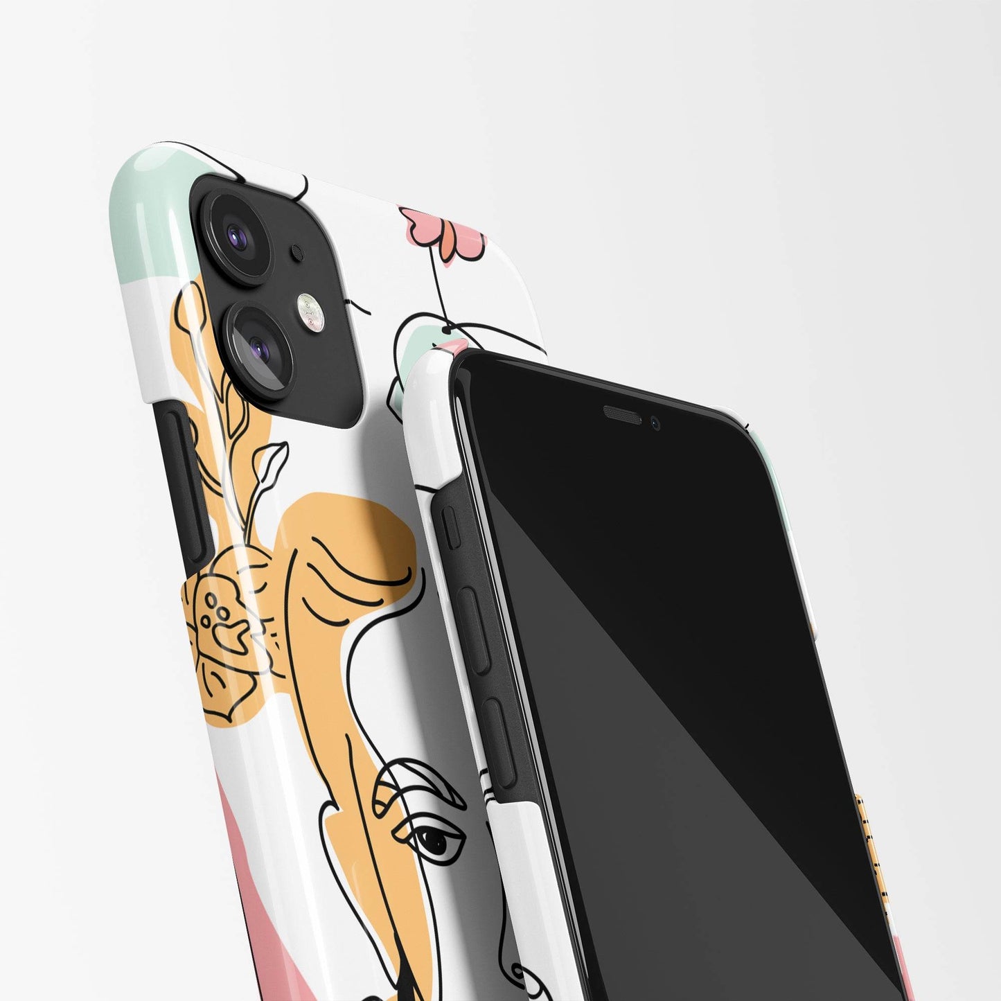 Line Art Drawing iPhone Case - HypeSheriff