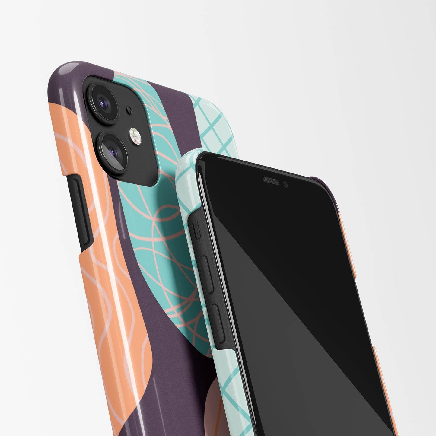 Purple Drawing iPhone Case - HypeSheriff