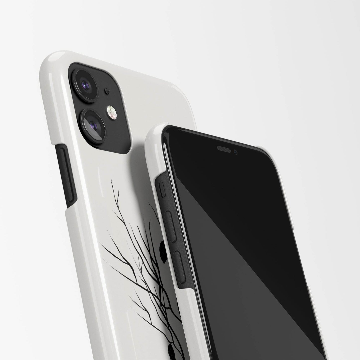 Black and White Tree iPhone Case - HypeSheriff