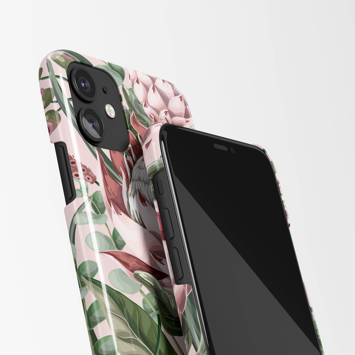 Floral iPhone Case with handdrawn prints - HypeSheriff