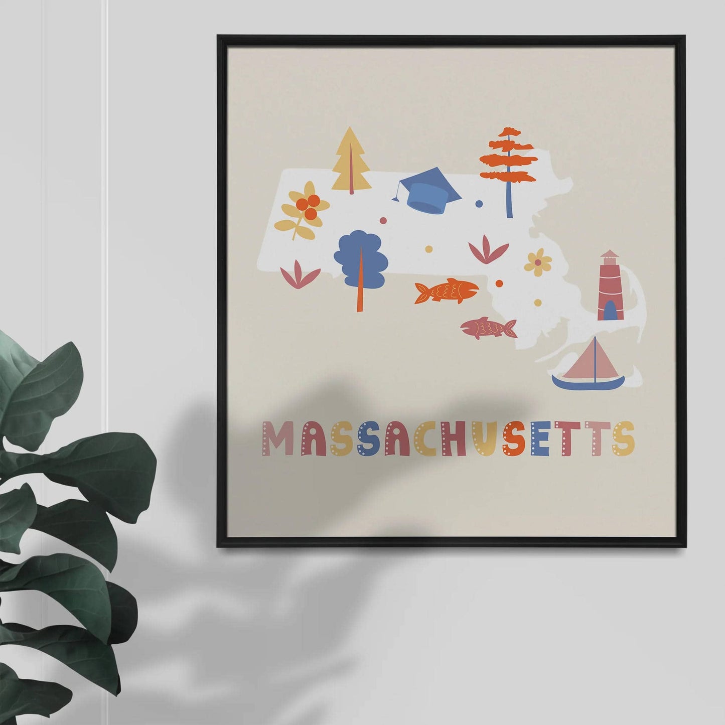 Massachusetts, Travel Print - HypeSheriff