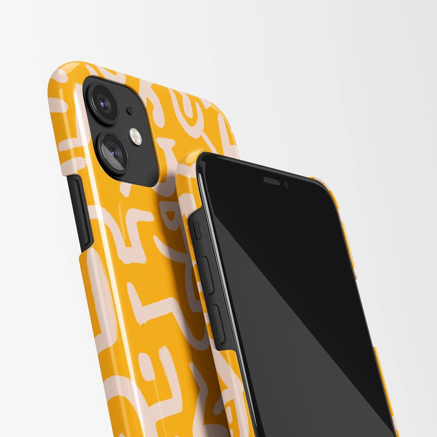 Handdrawn Yellow iPhone Case - HypeSheriff