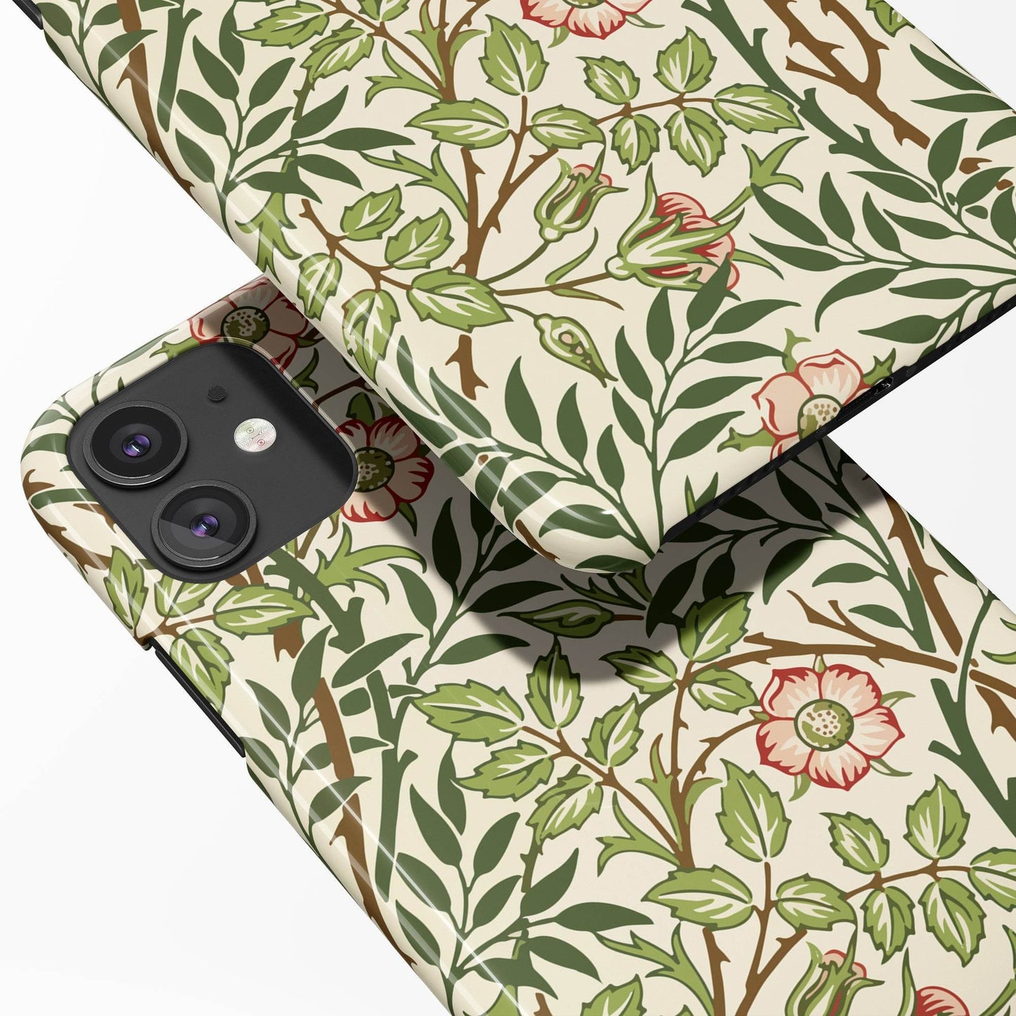 Vintage Floral Drawing - iPhone Case - HypeSheriff