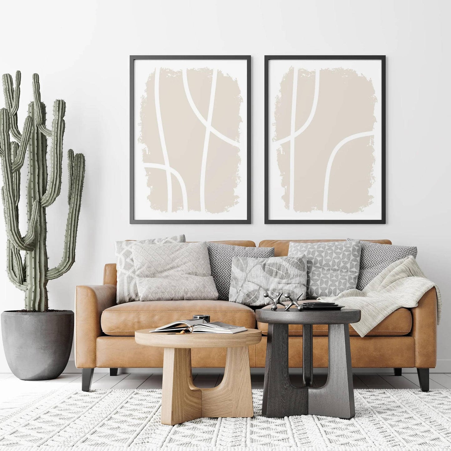 Set of 2 Scandi Abstract Prints - HypeSheriff