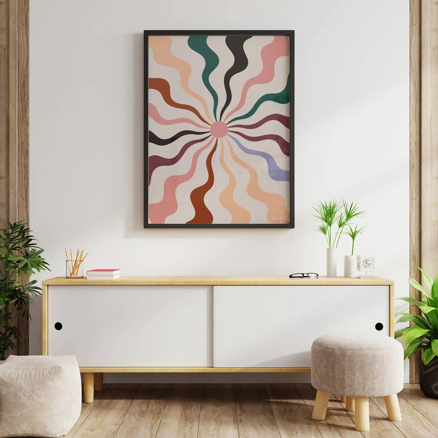 Scandinavian Sun Poster - HypeSheriff