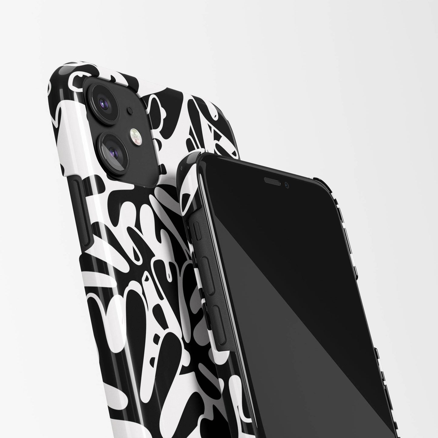 Black and White iPhone Case Pattern - HypeSheriff