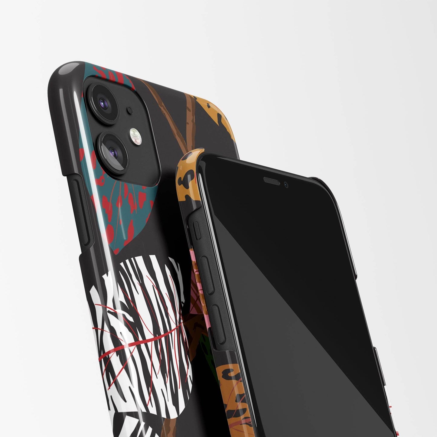 iPhone Case with Floral Art Print - HypeSheriff