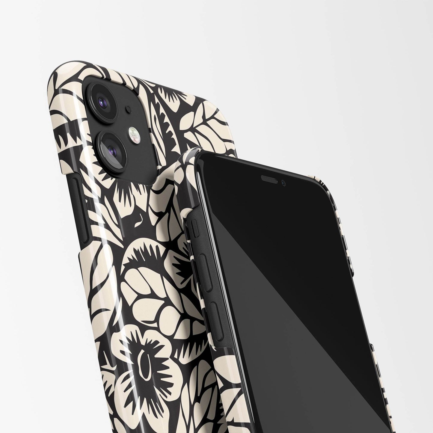 Linocut Flower iPhone Case - HypeSheriff