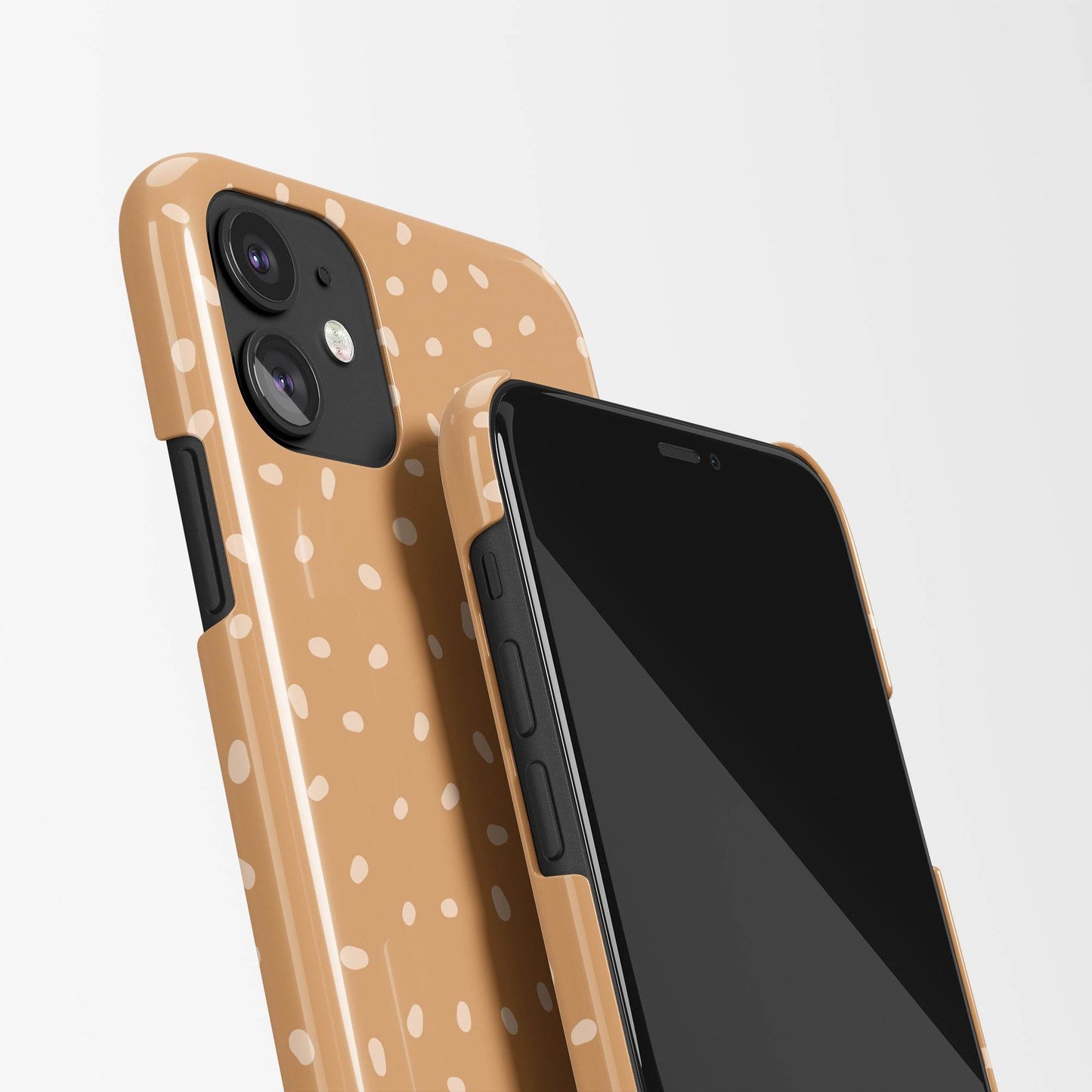 iPhone Case with Modern Beige Art - HypeSheriff