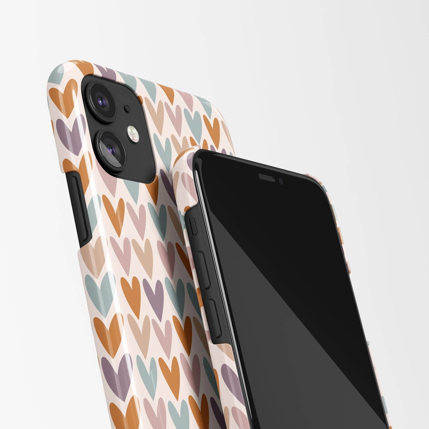 Cute iPhone Case with small hearts pattern - HypeSheriff