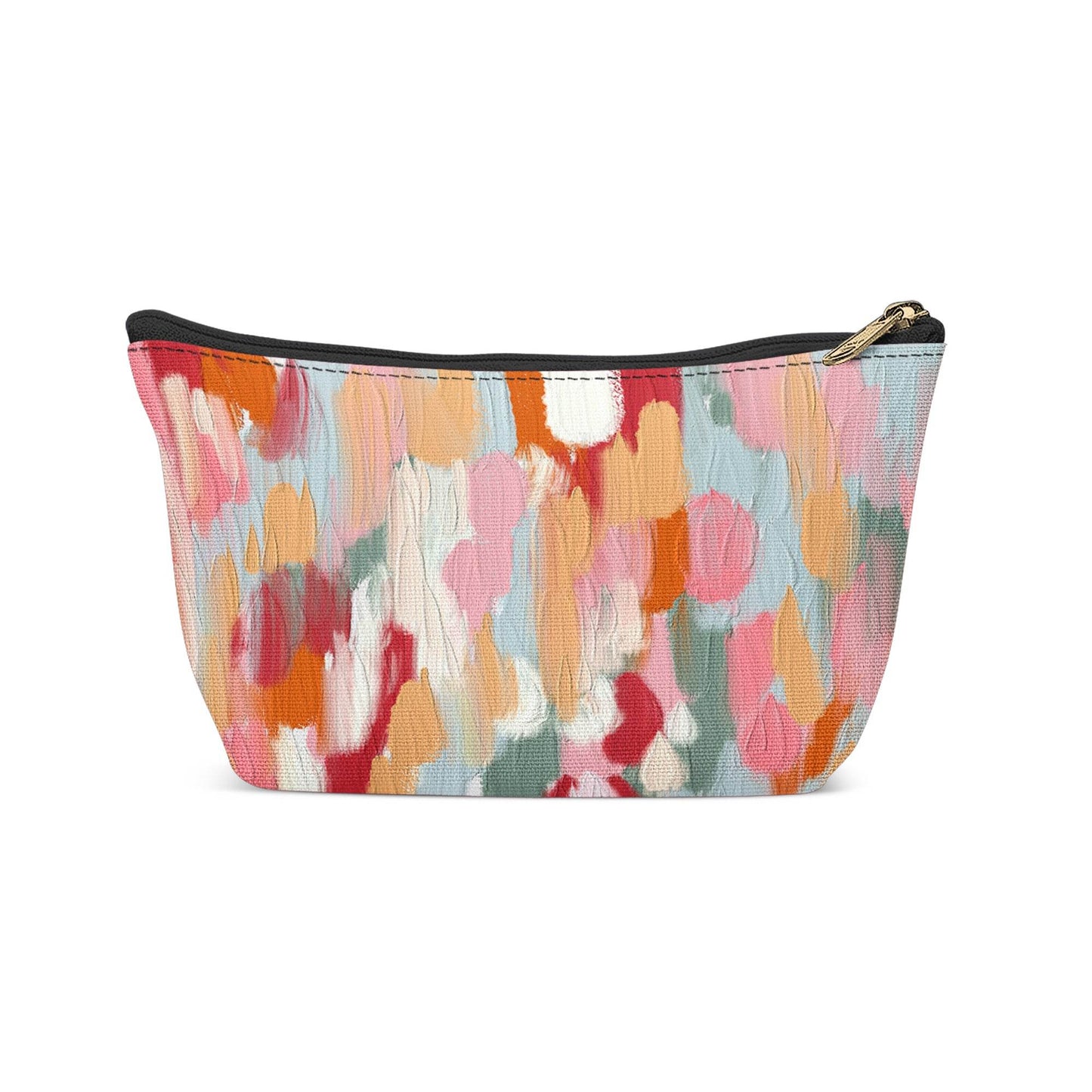 Abstract Colorful Garden Makeup Bag - HypeSheriff