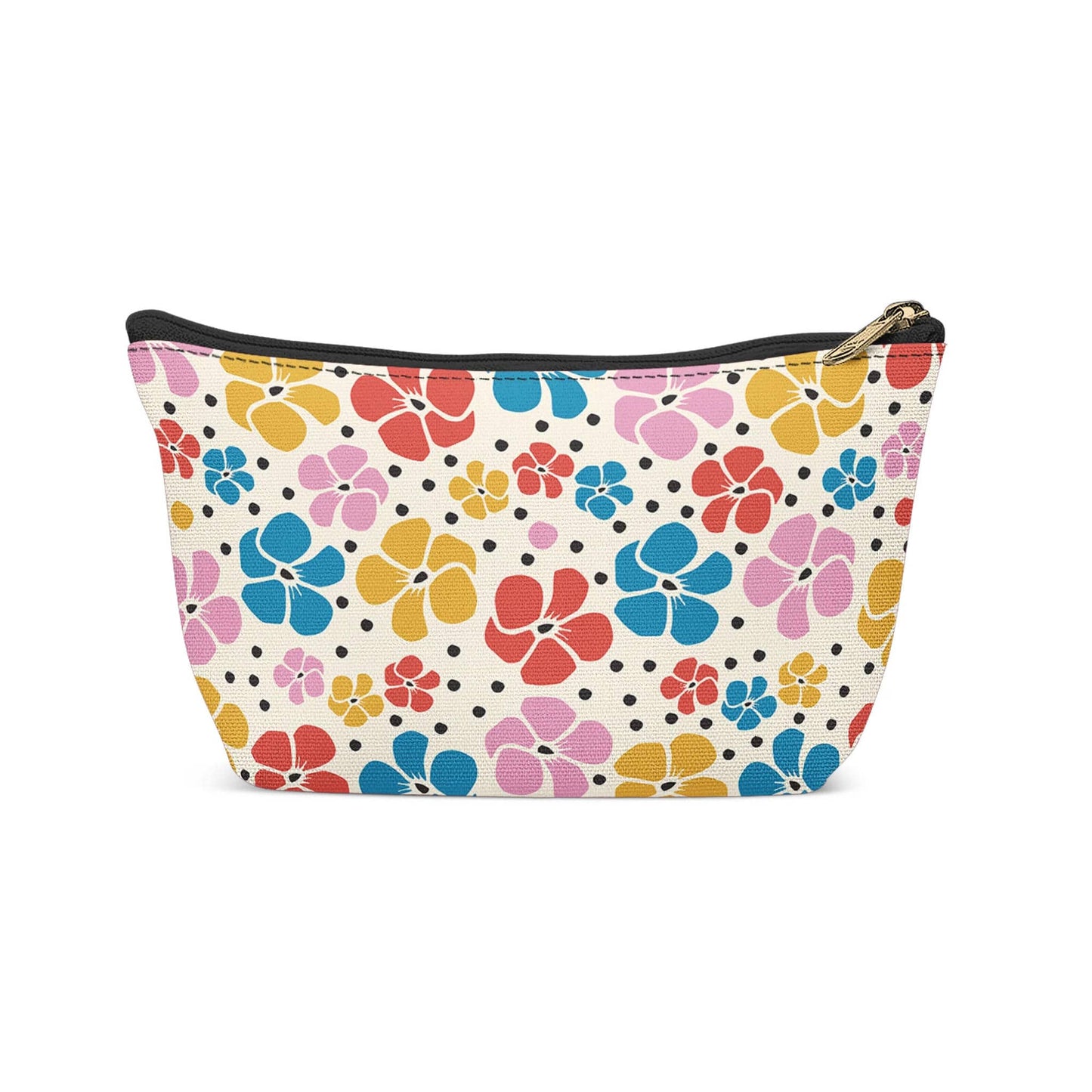 Cute Colorful Floral Art Makeup Bag - HypeSheriff