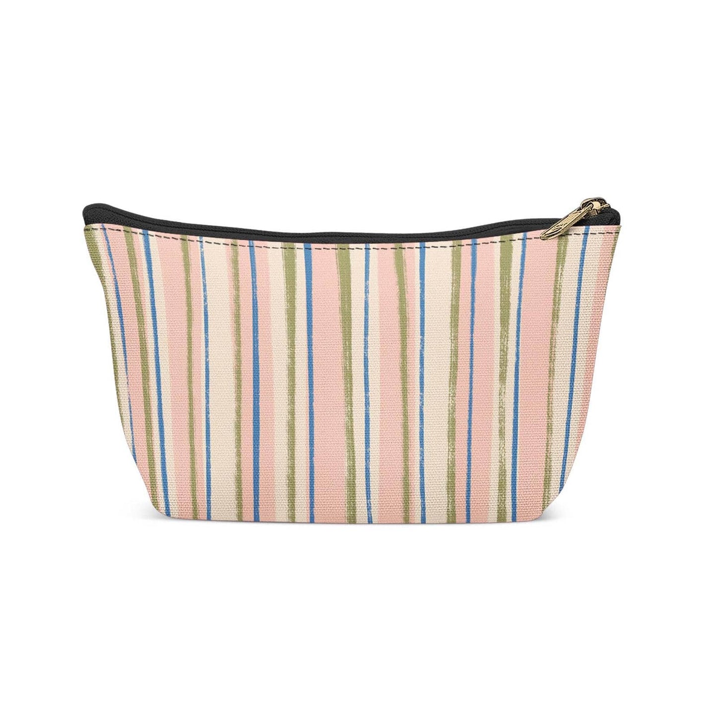 Retro Colorful Striped Makeup Bag - HypeSheriff