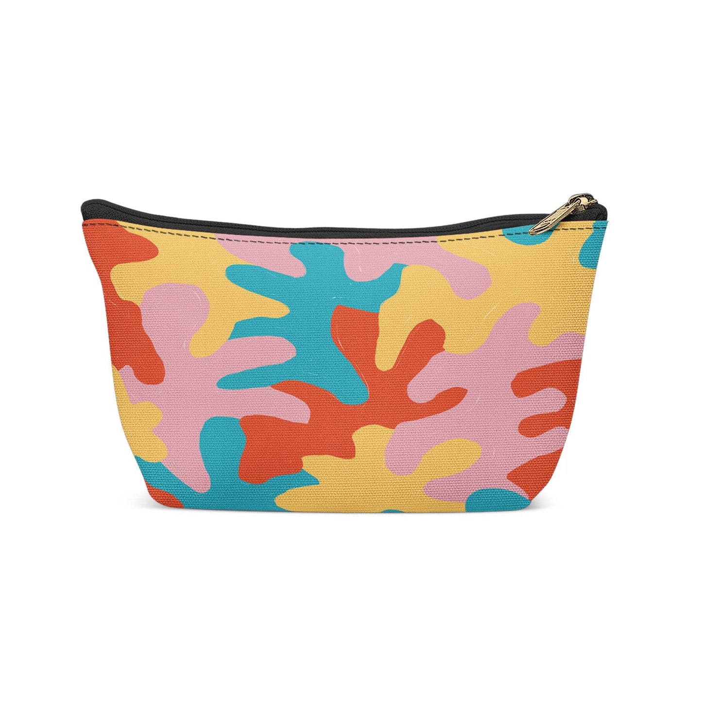 Abstract Botanical Pop Art Makeup Bag - HypeSheriff