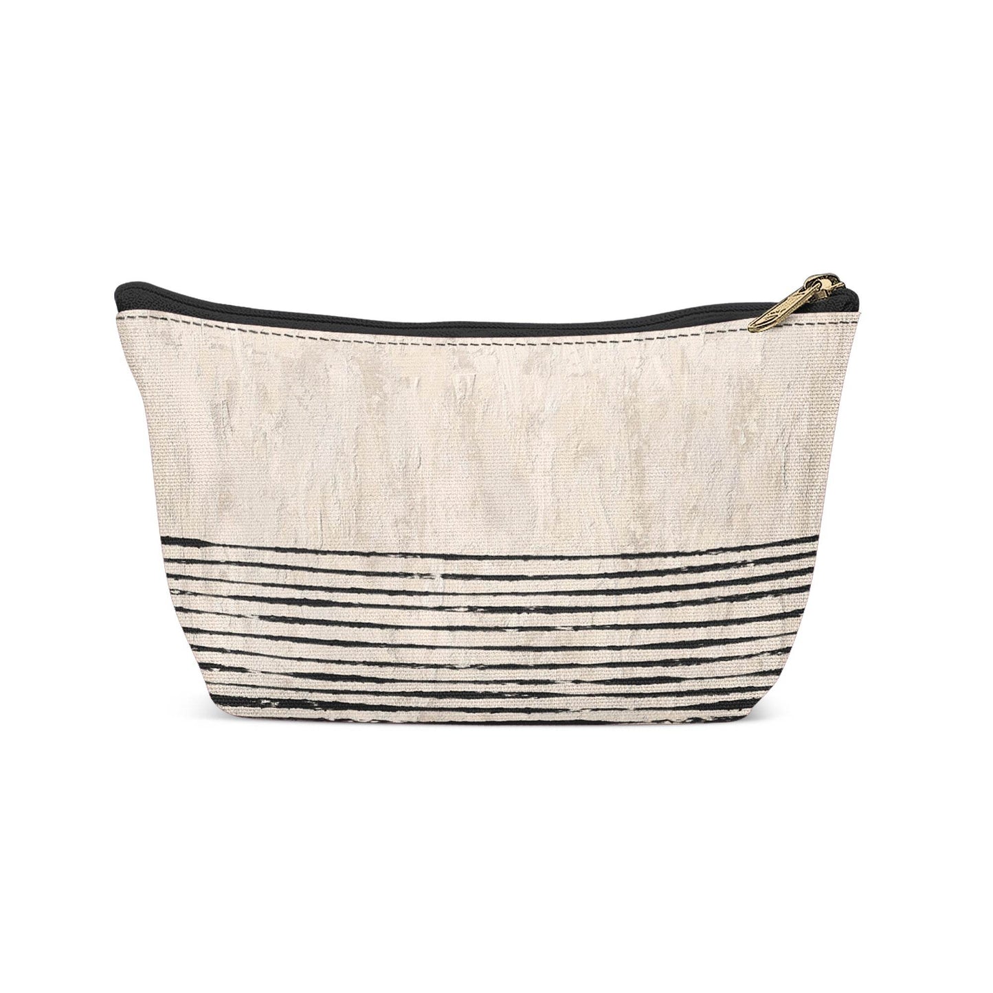 Modern Beige Painted Makeup Bag - HypeSheriff