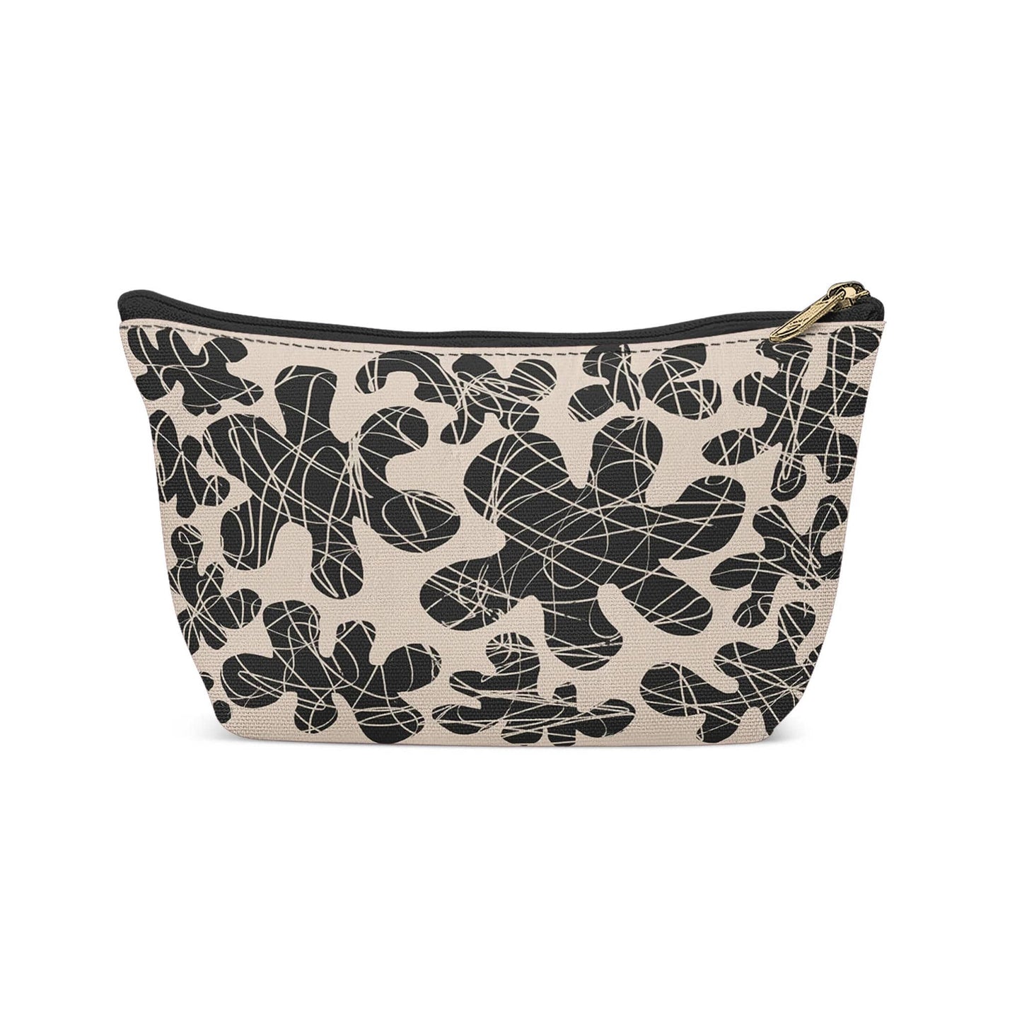 Rustic Black Pattern Makeup Bag - HypeSheriff