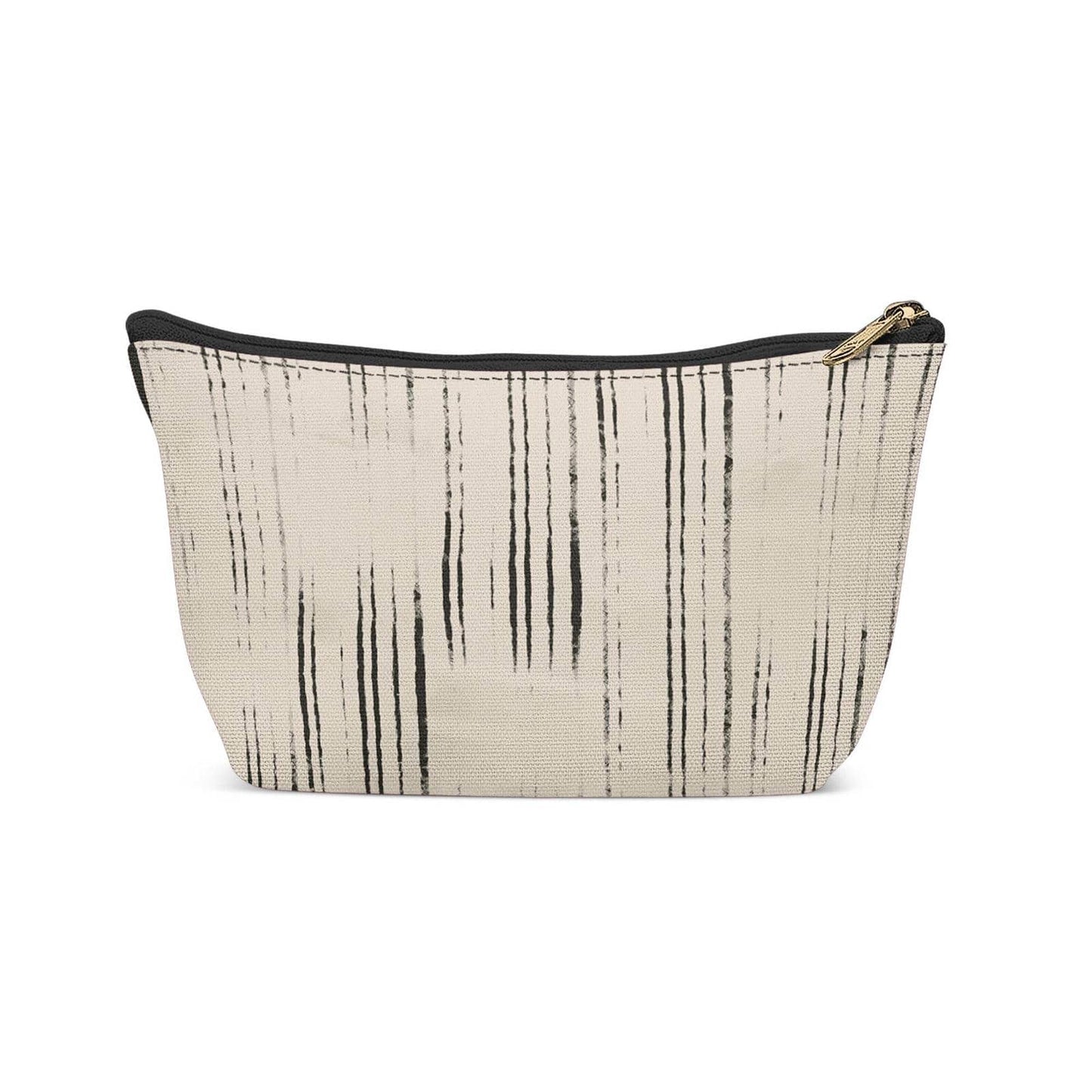 Beige Minimalist Pattern Makeup Bag - HypeSheriff