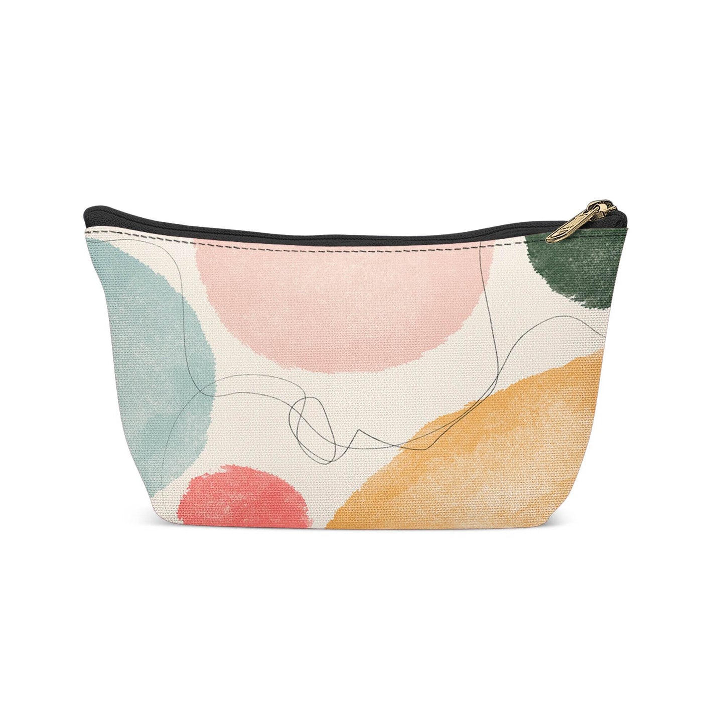 Abstract Modern Shapes Makeup Bag - HypeSheriff