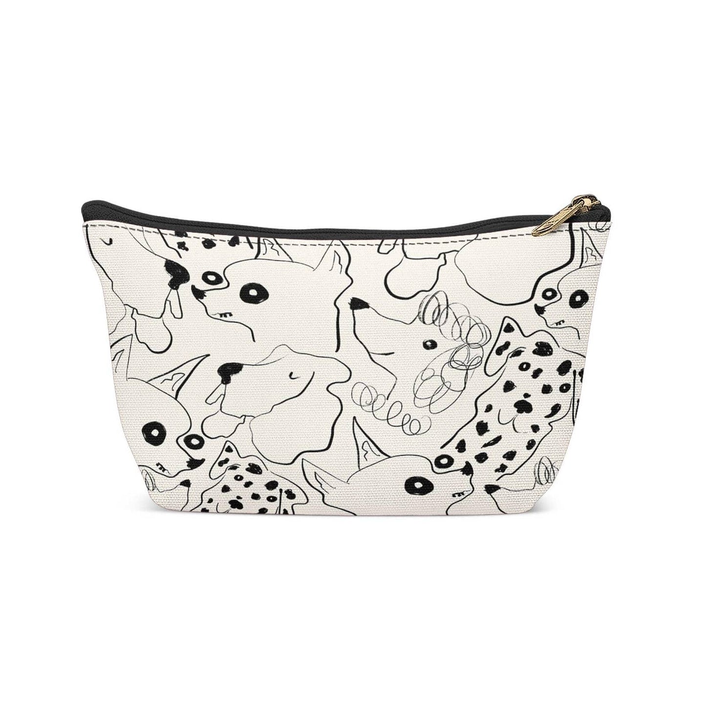 Dog Lovers Pattern Makeup Bag - HypeSheriff
