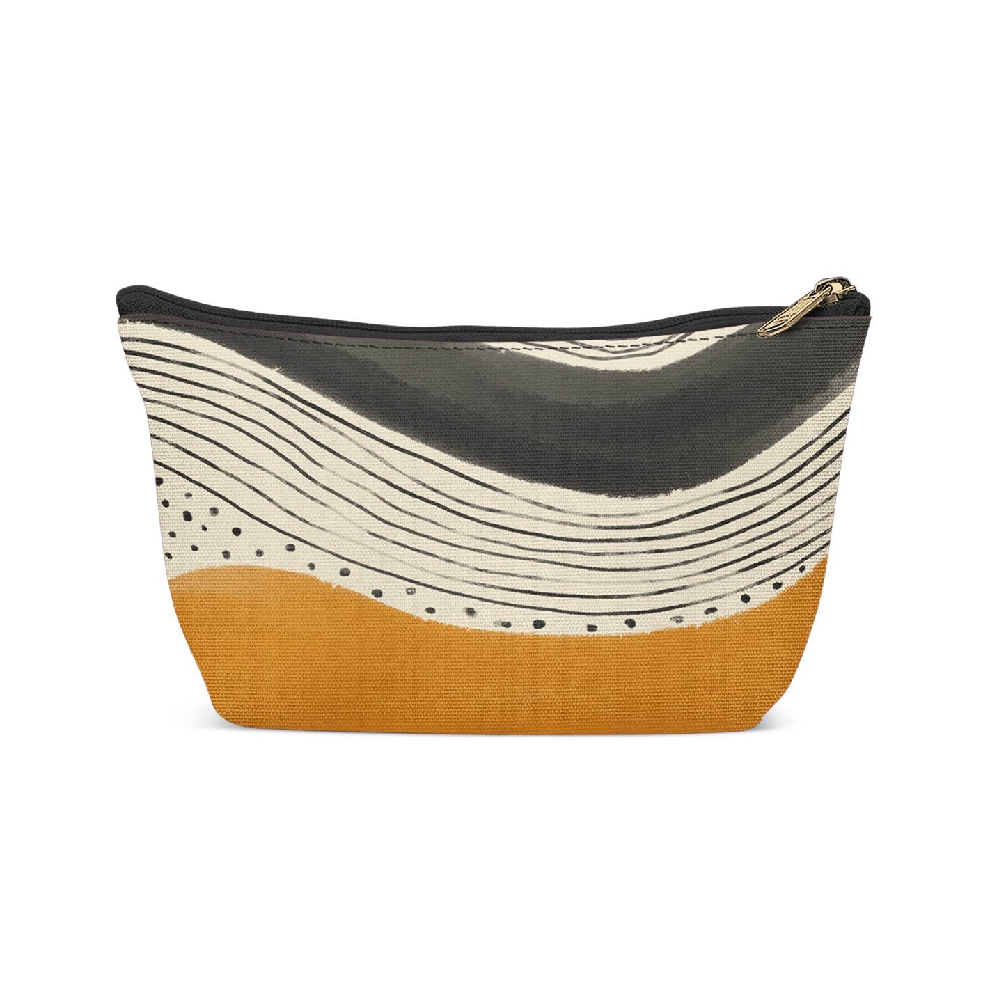 Handdrawn Abstract Landscape Makeup Bag - HypeSheriff