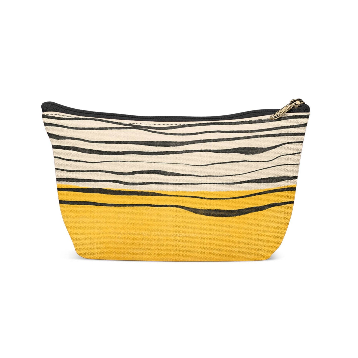 Yellow Modern Art Makeup Bag - HypeSheriff