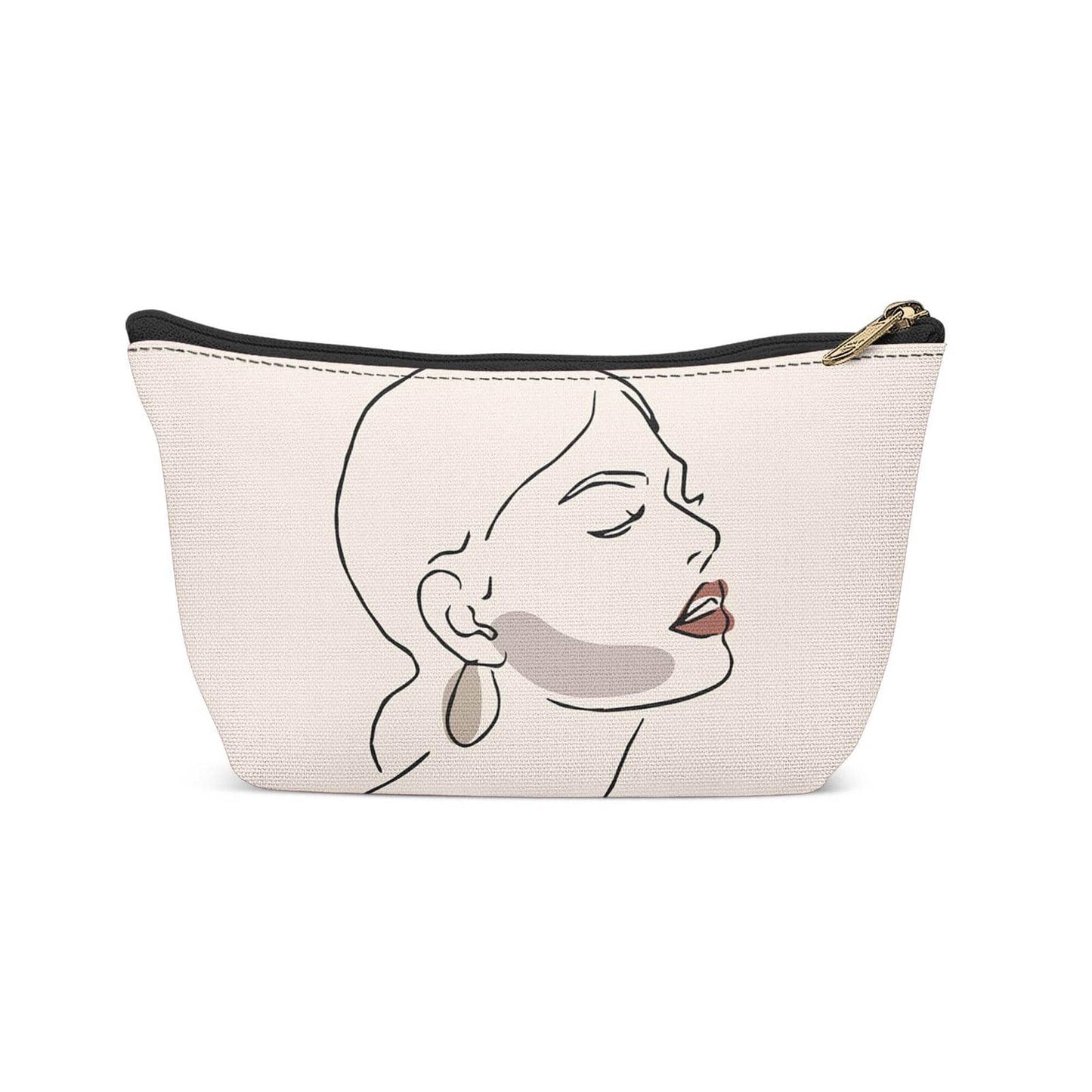 Line Art Woman Fashion Makeup Bag - HypeSheriff