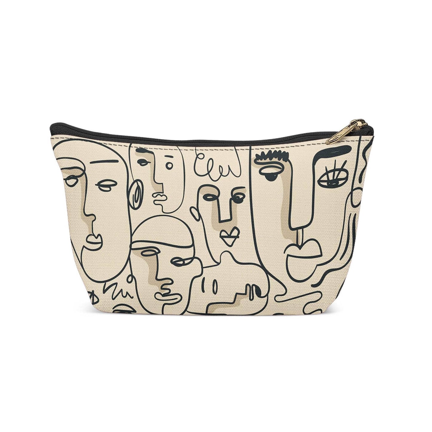 Line Art Modern Faces Makeup Bag - HypeSheriff
