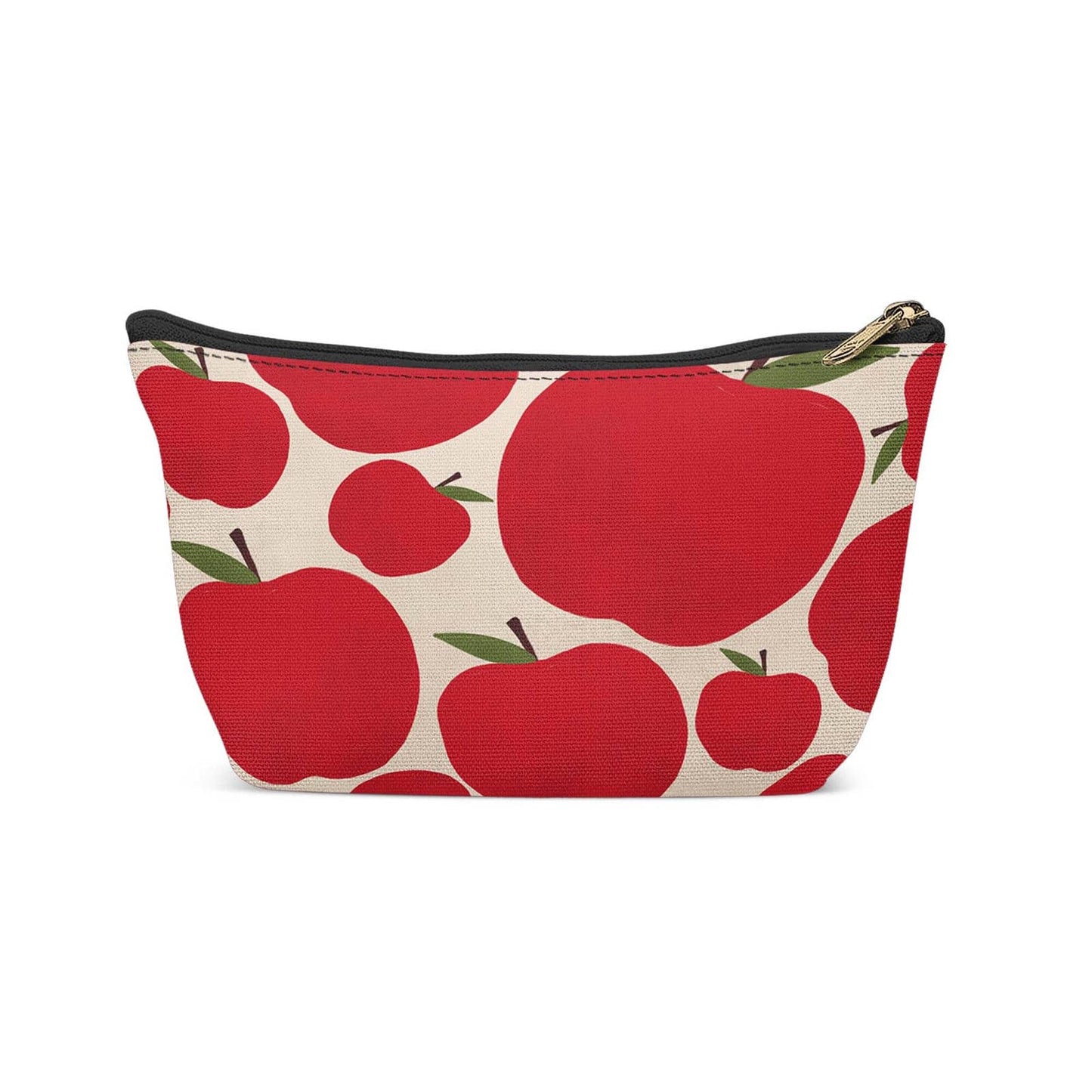 Red Apples Pattern Makeup Bag - HypeSheriff