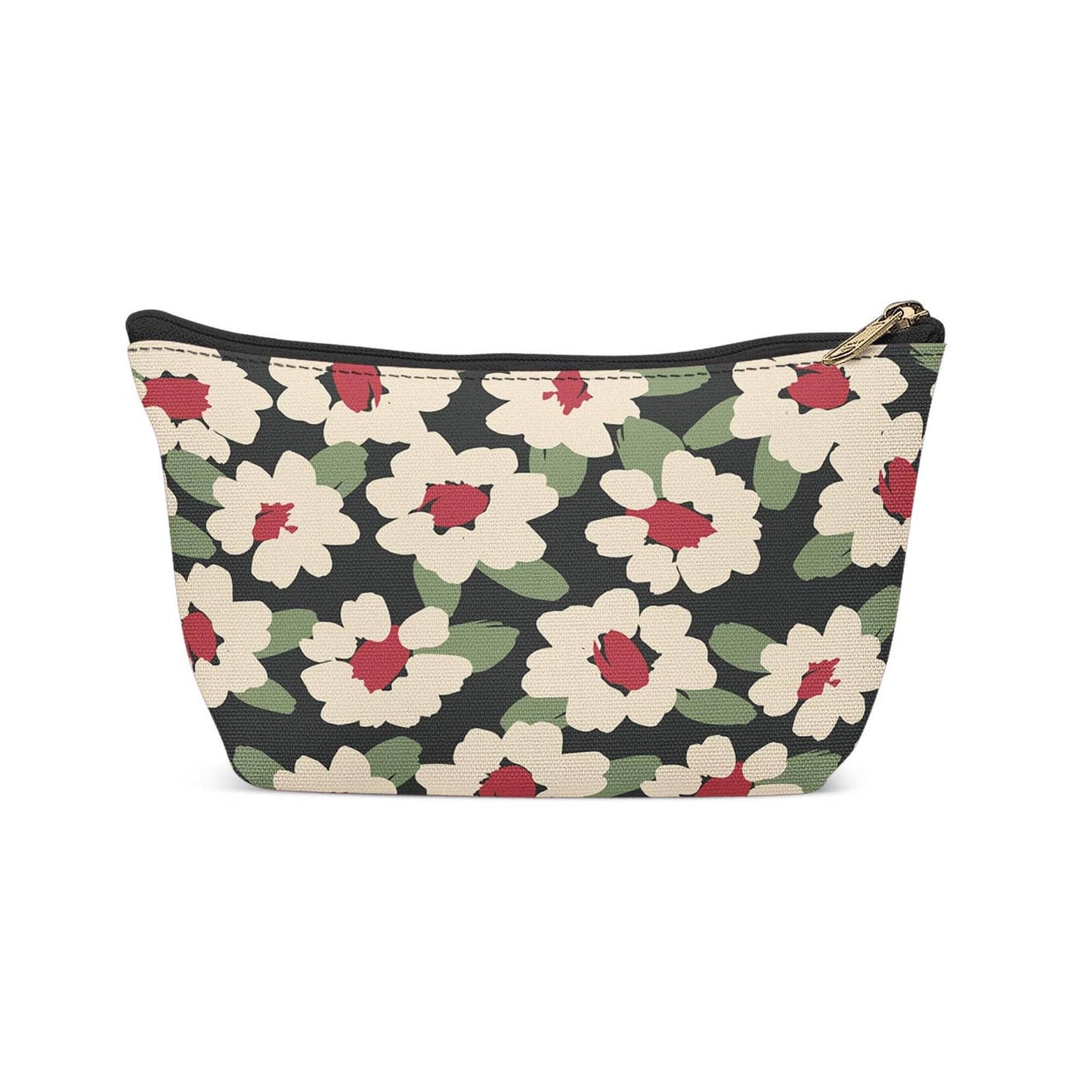 Retro Floral Art Makeup Bag - HypeSheriff