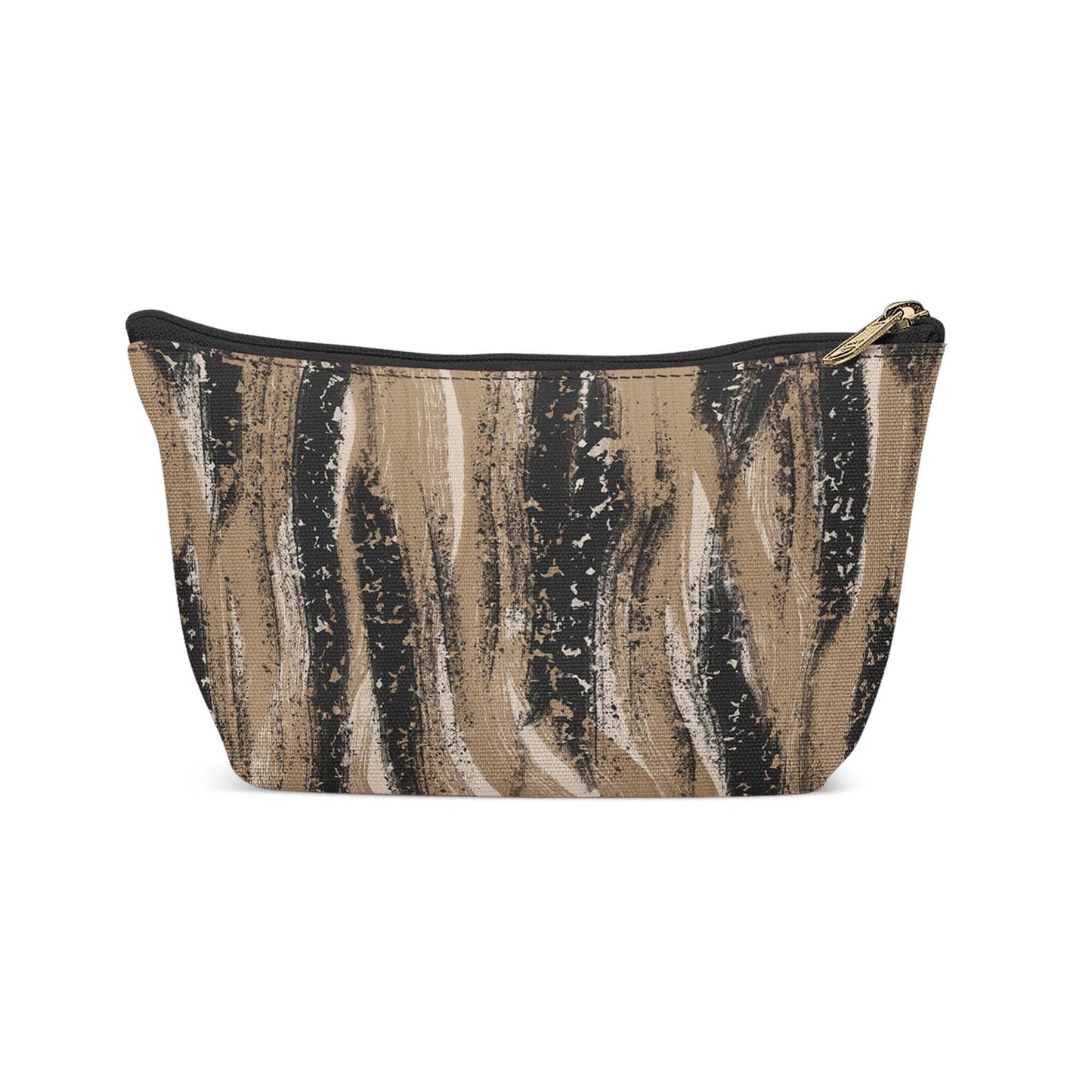 Painted Beige Grunge Make-up Bag - HypeSheriff