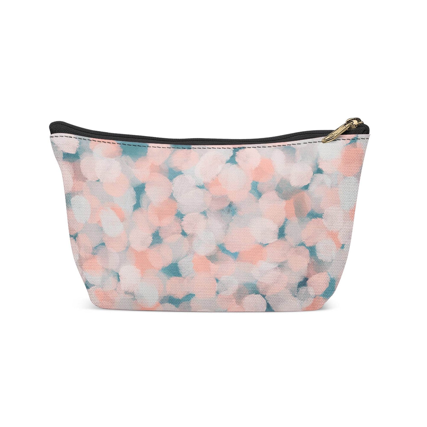 Blue Pink Hand Painted Unique Makeup Bag - HypeSheriff
