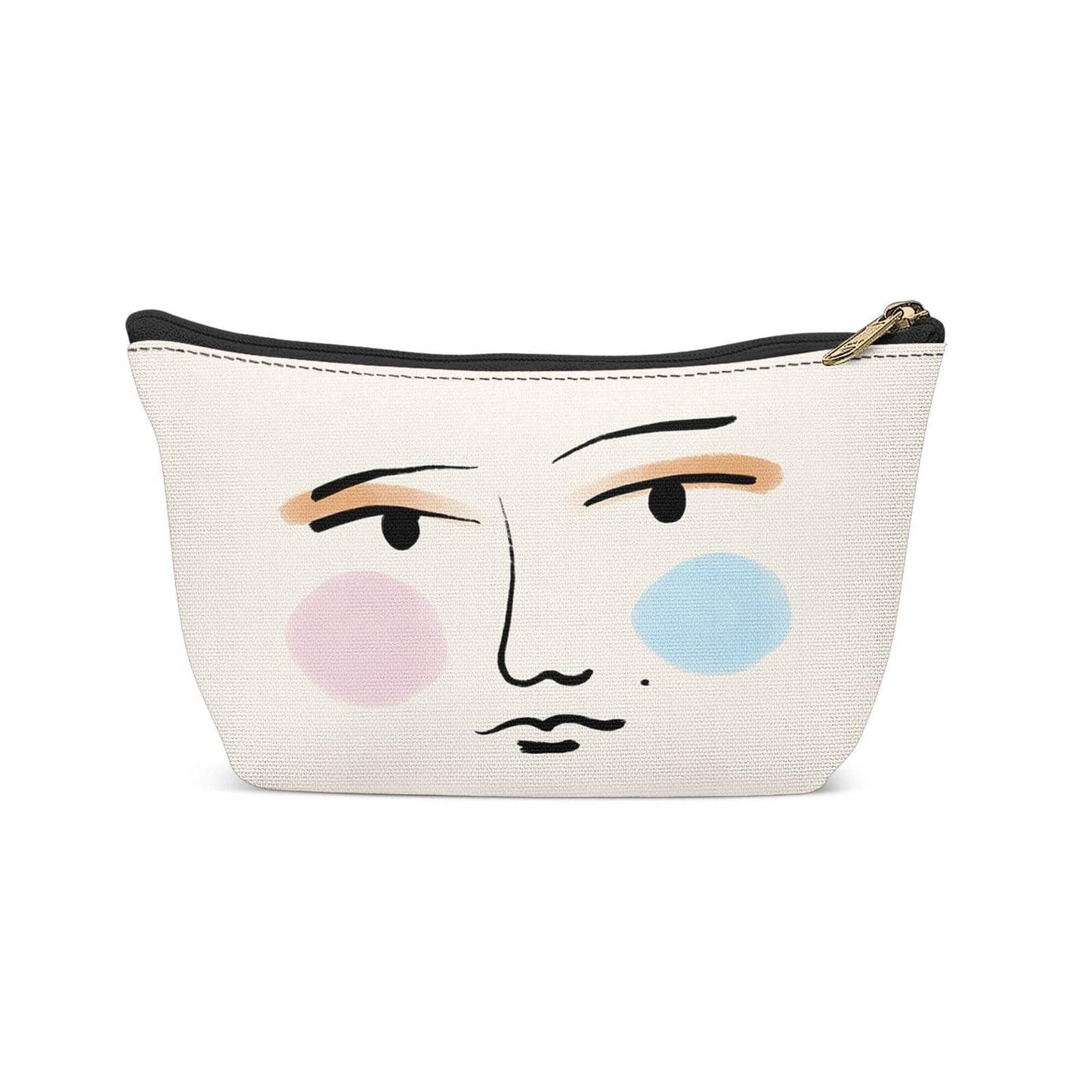 Minimalist Line Art Face Makeup Bag - HypeSheriff
