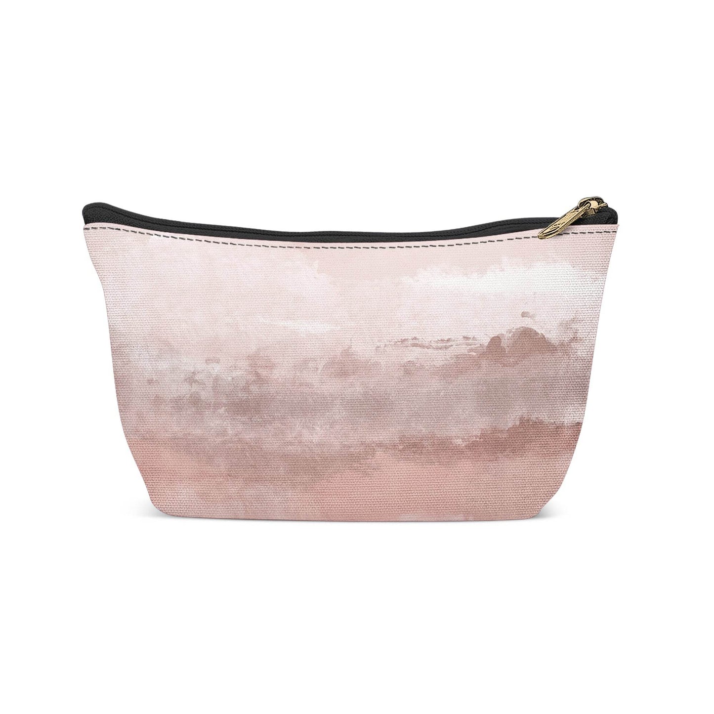 Pastel Pink Abstract Beach Makeup Bag - HypeSheriff