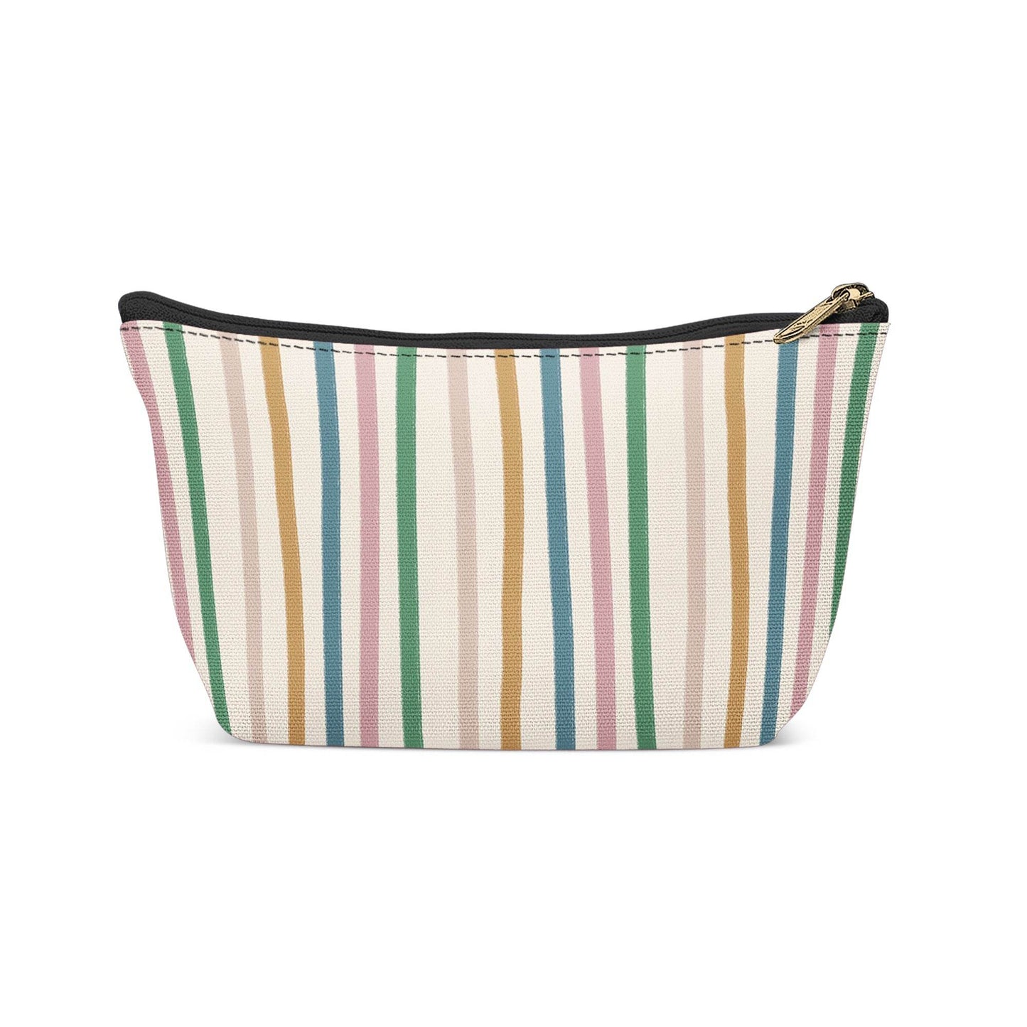 Retro Minimalist Striped Makeup Bag - HypeSheriff