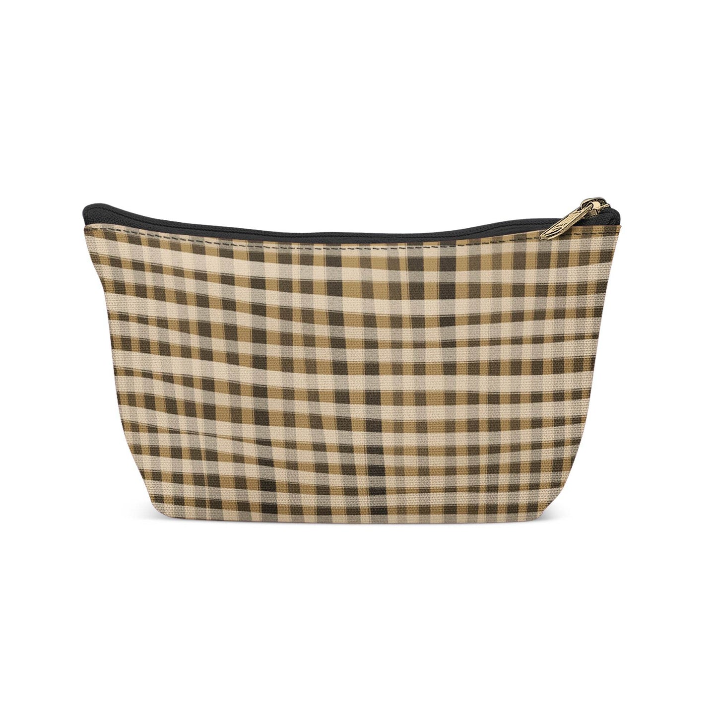 Rustic Checkered Pattern Makeup Bag - HypeSheriff