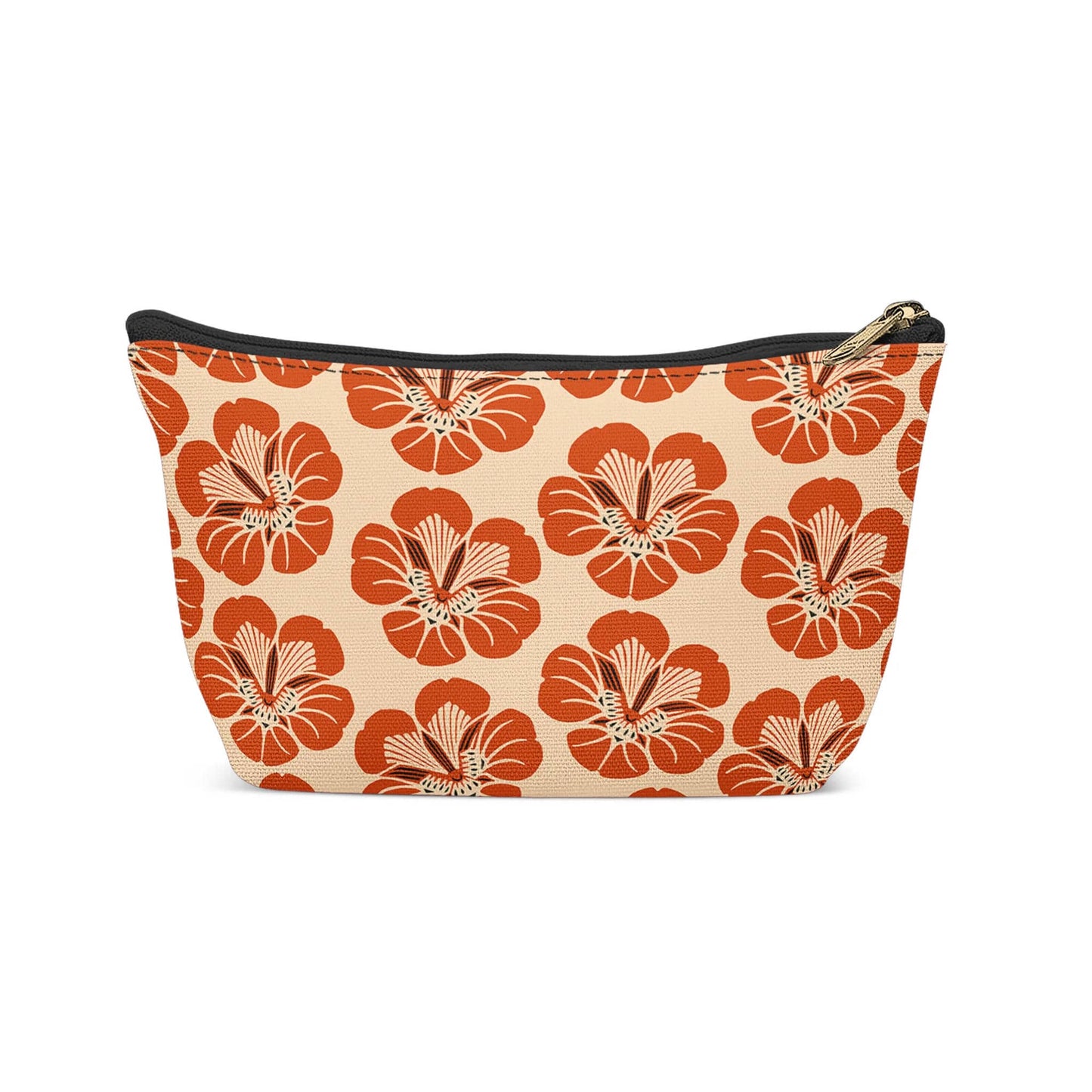 Retro Floral Pattern Makeup Bag - HypeSheriff